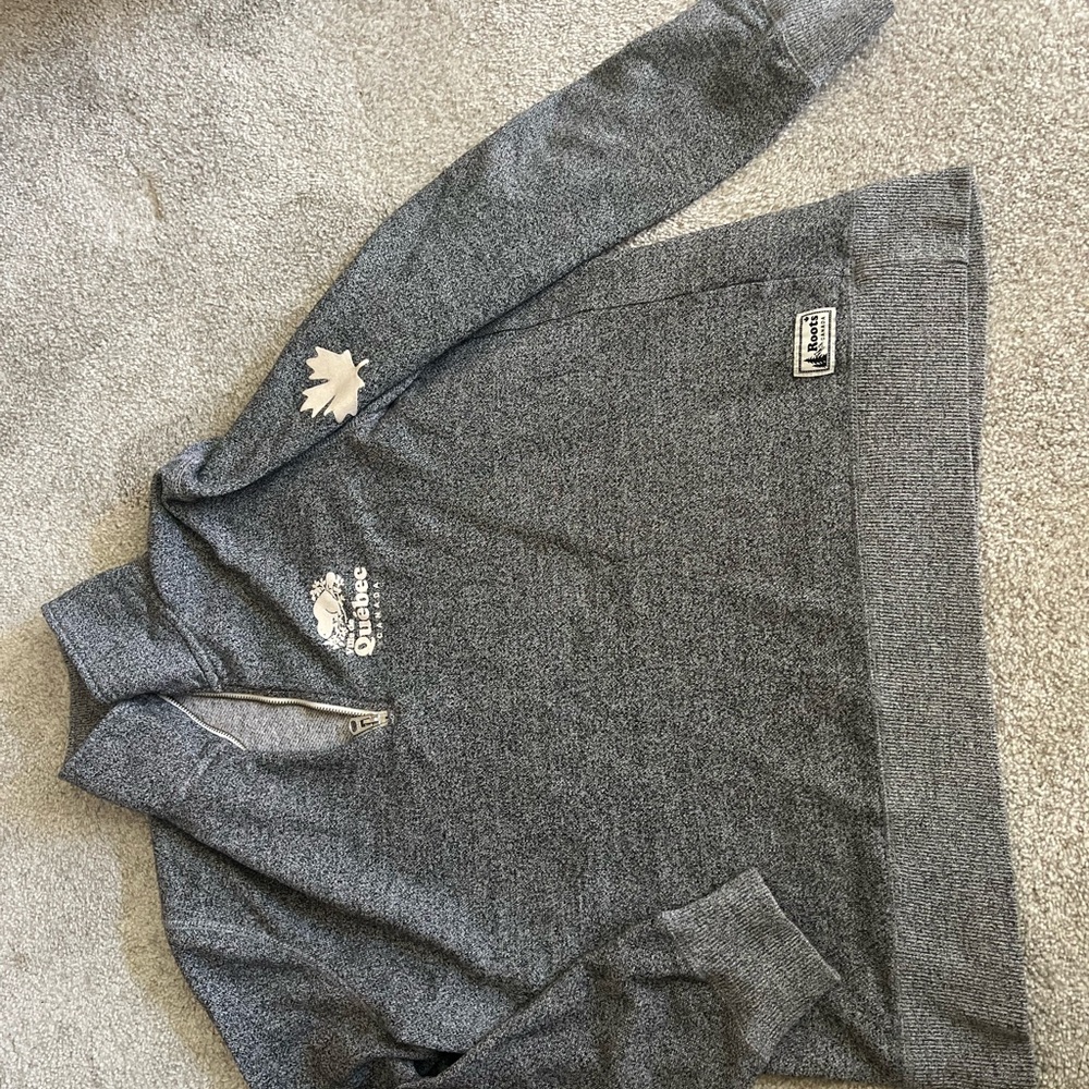 Roots Gray Sweatshirt with White Logo
